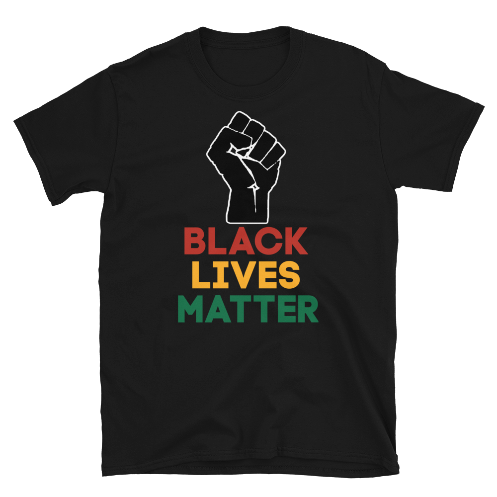 Black best sale fist shirt