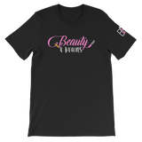 Beauty and Brains Logo Short-Sleeve T-Shirt- Black