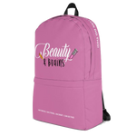 Pink Beauty and Brains Backpack