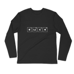 BLACK Periodic Table Long Sleeve Fitted Crew