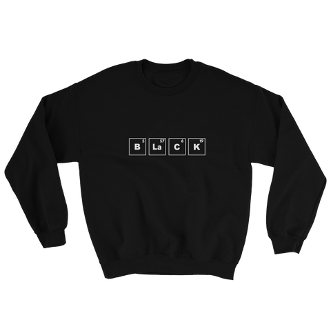 Black Periodic Table Sweatshirt