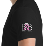 Beauty and Brains Logo Short-Sleeve T-Shirt- Black
