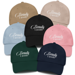 Beauty and Brains Logo Dad Hat with White Letters- Various Colors