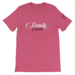 Beauty and Brains Logo Short-Sleeve Unisex T-Shirt - Pink