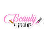 Beauty and Brains Decal