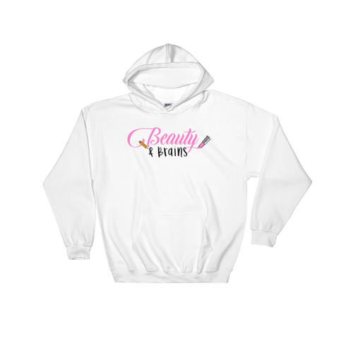 Classic Beauty and Brains Logo Hoodie